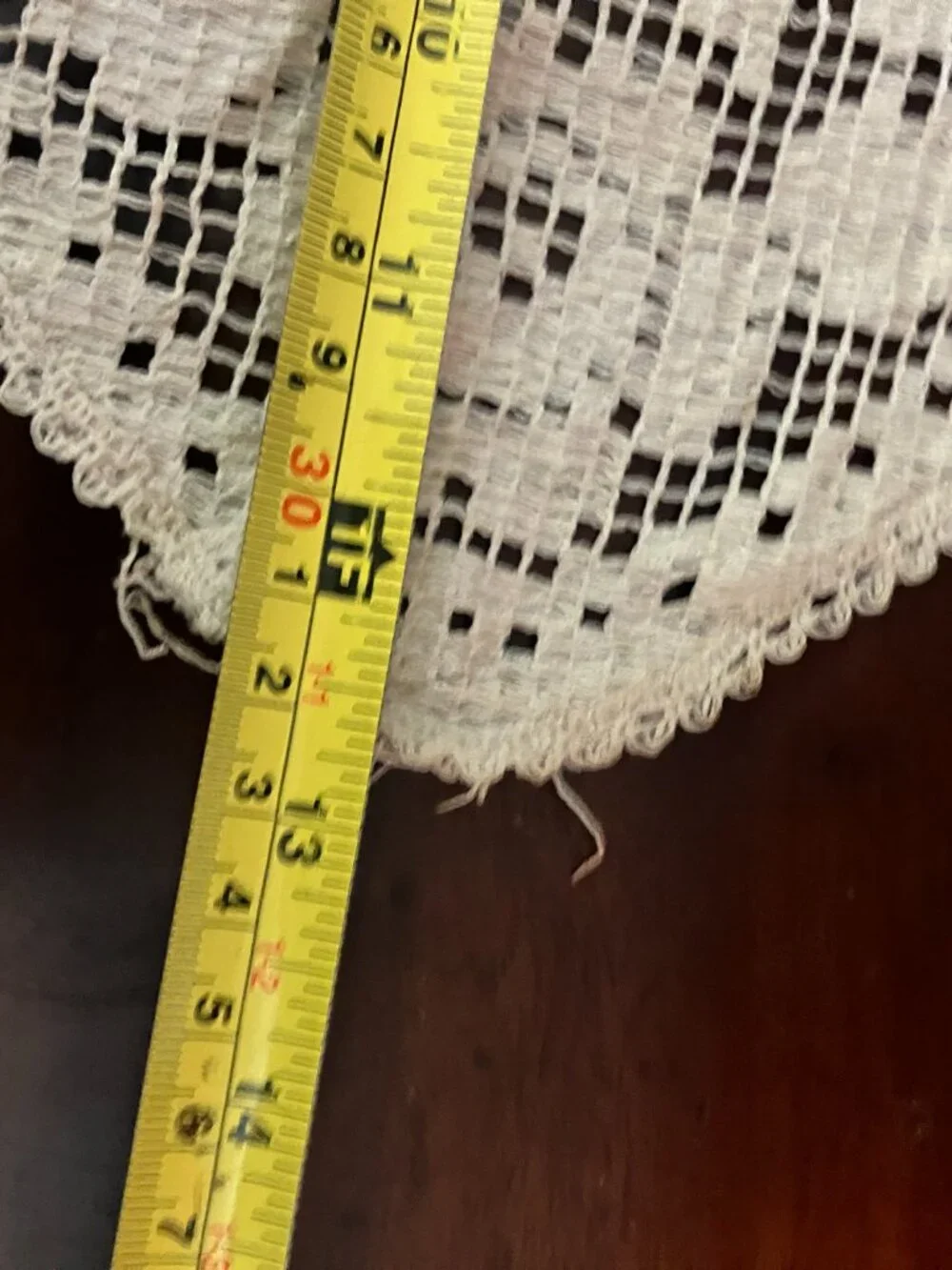 Set of 2 Vintage Filet Crochet Floral Lace Doilies